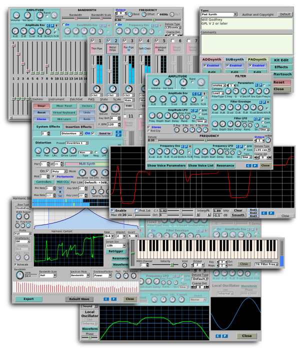 A sample of Yoshimi's gui